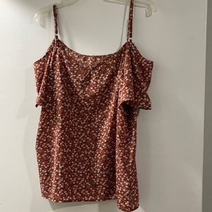 New-never worn brown with flowers top